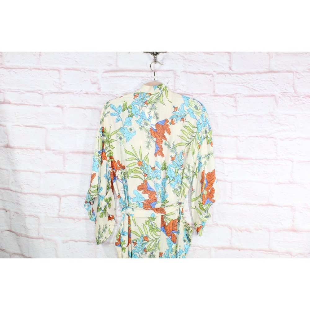 NWT! Eye Candy Multicolor Floral Printed Wrap Belt Summer Dress Size S - Picture 8 of 10
